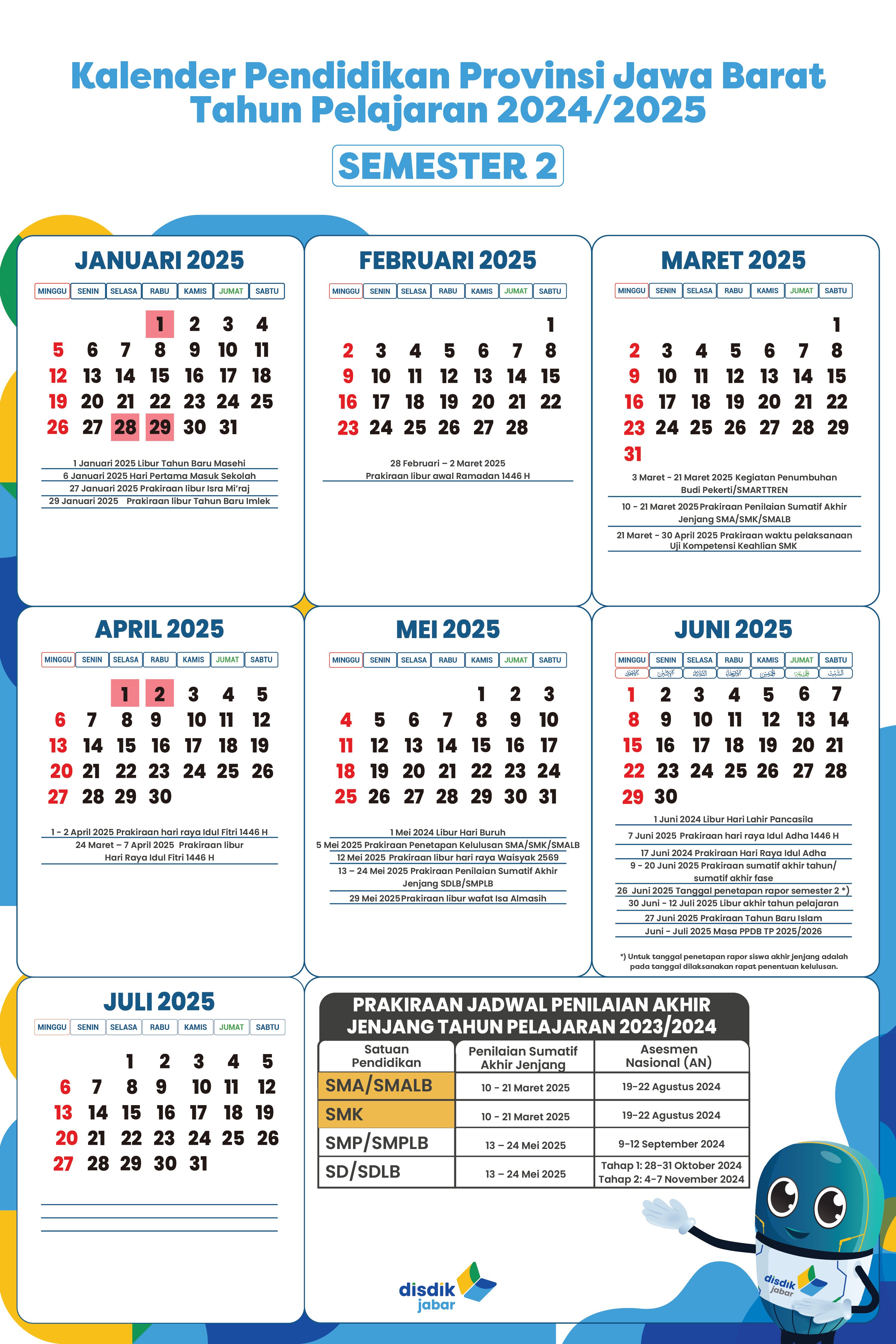 Kalender pendidikan 2025 jawa timur