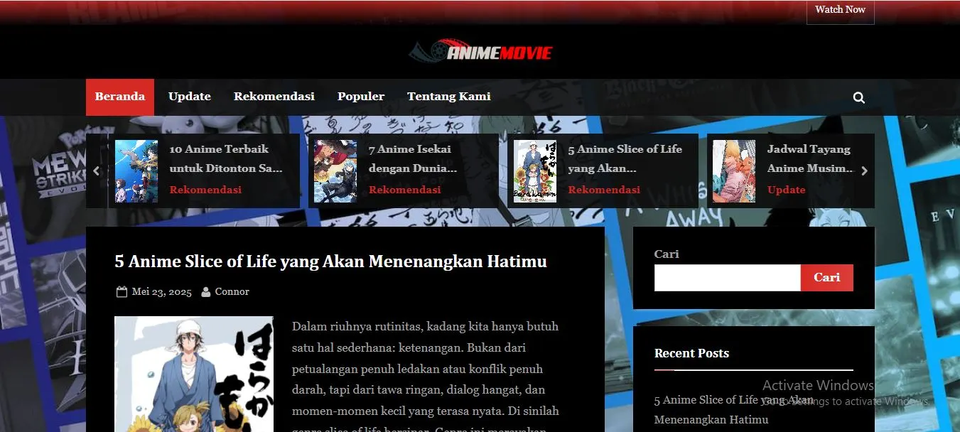 Animovie Situs Nonton Anime Gratis