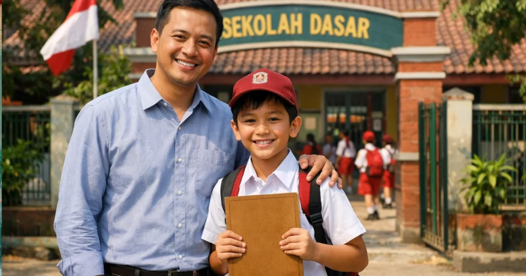 gerakan ayah mengambil rapor