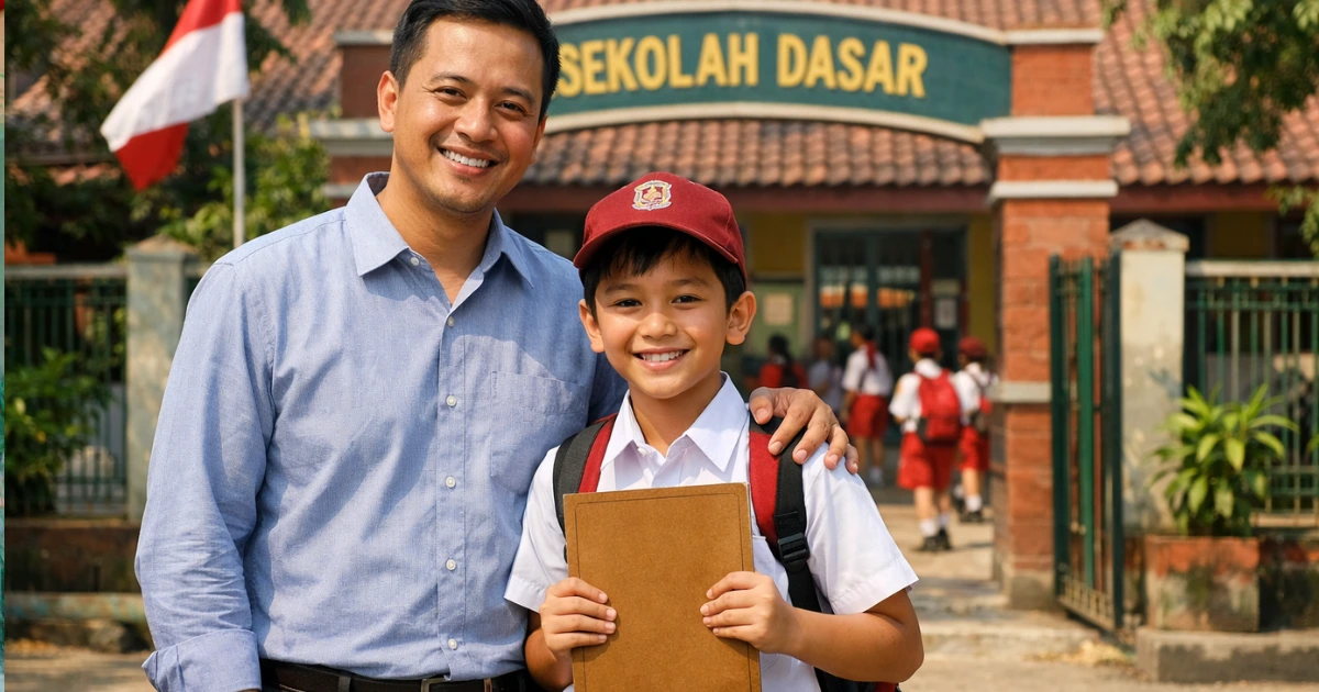 gerakan ayah mengambil rapor